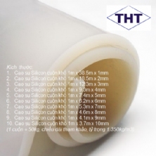 Cao su silicon tấm dày 2mm